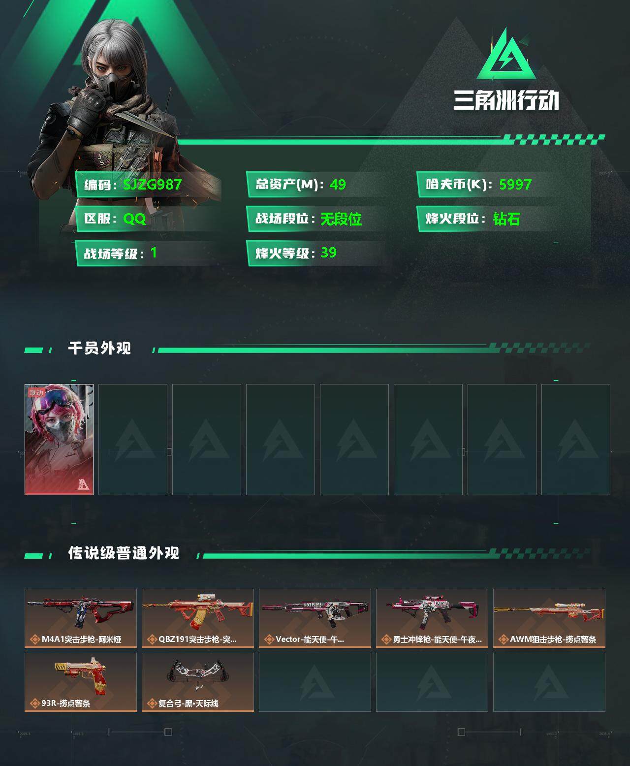 SJZEY331495三角洲行动账号详情图2
