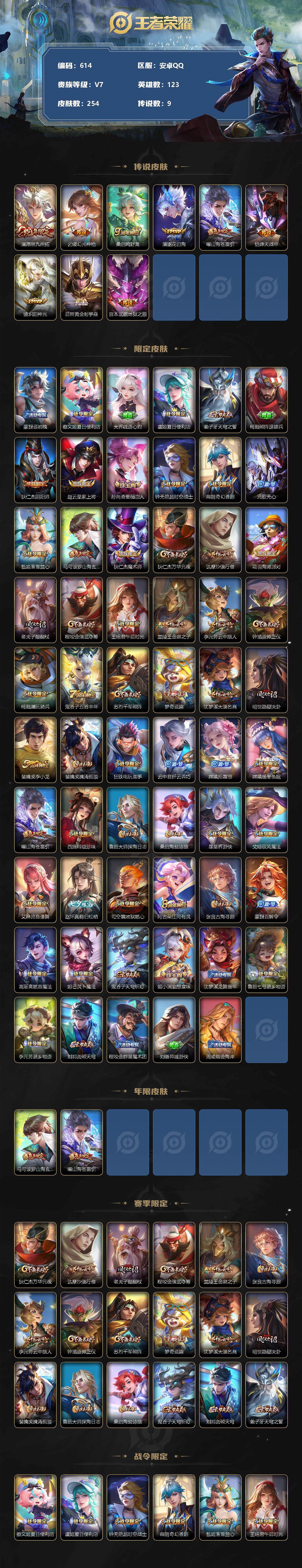 WZLX3378823王者荣耀账号详情图2