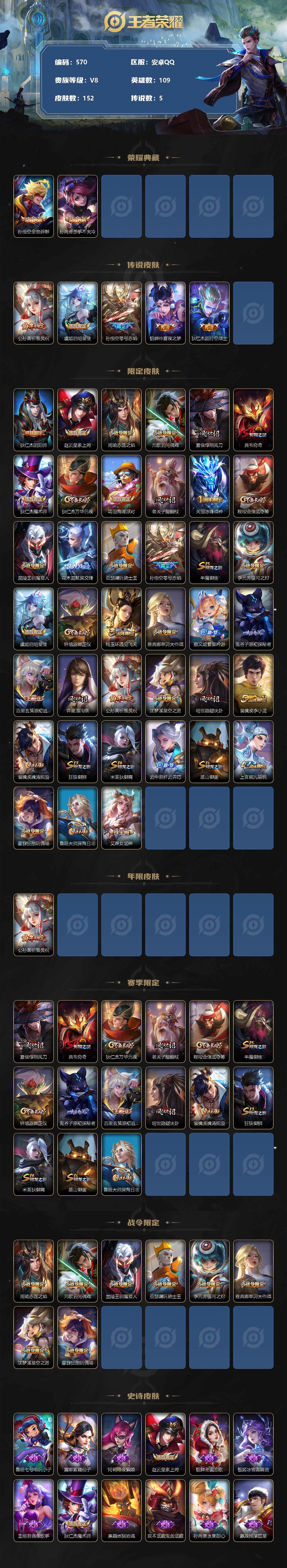 WZLFY3280122王者荣耀账号详情图2