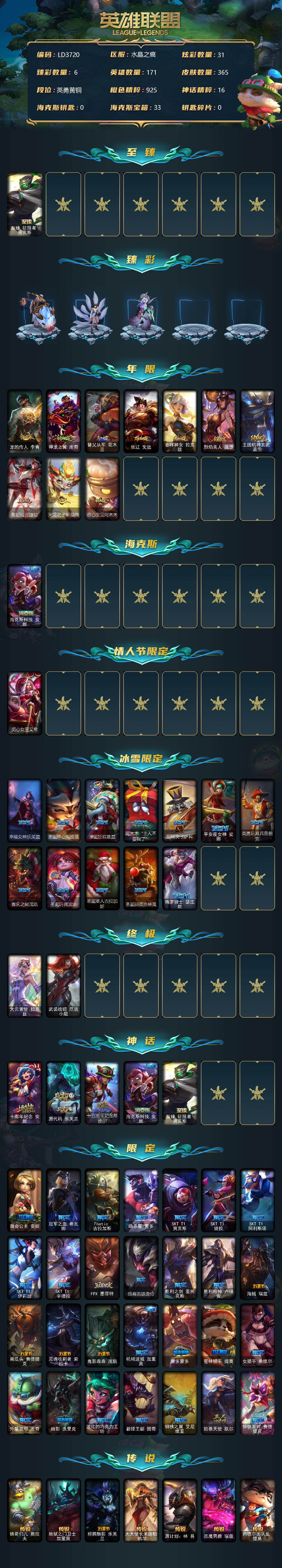 LOLEY312331英雄联盟账号详情图2