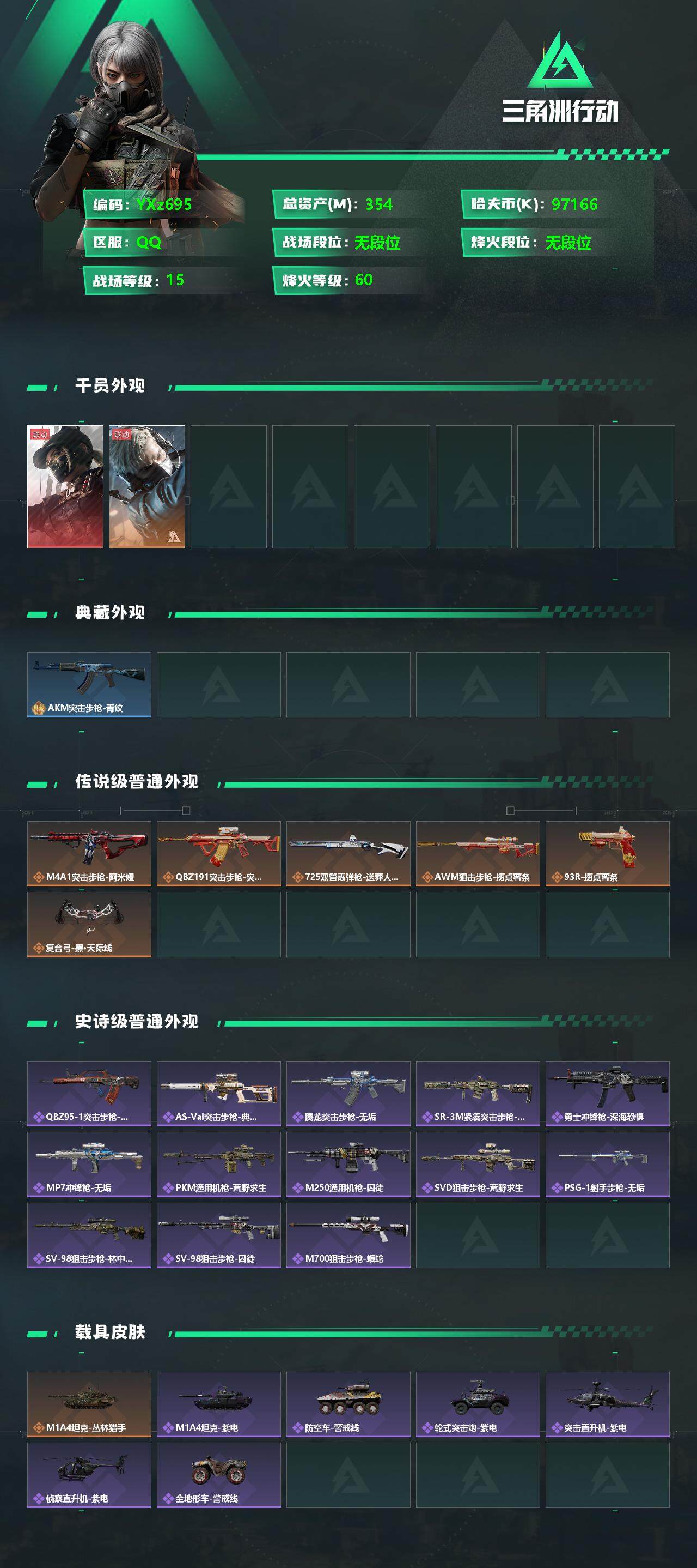 SJZYXS331705三角洲行动账号详情图2