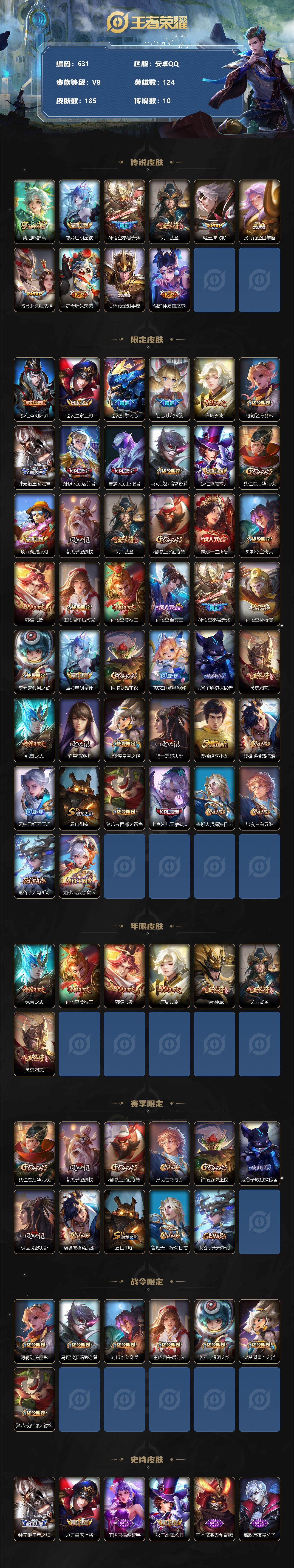 WZLX3378835王者荣耀账号详情图2