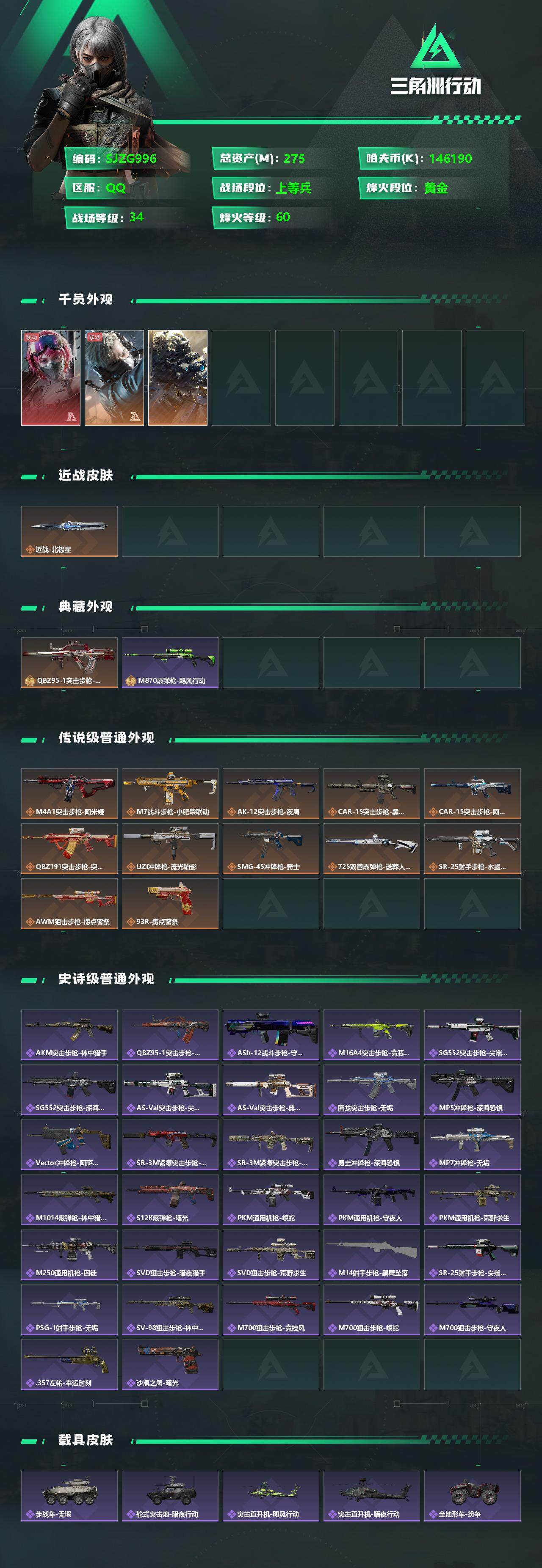 SJZEY331624三角洲行动账号详情图2