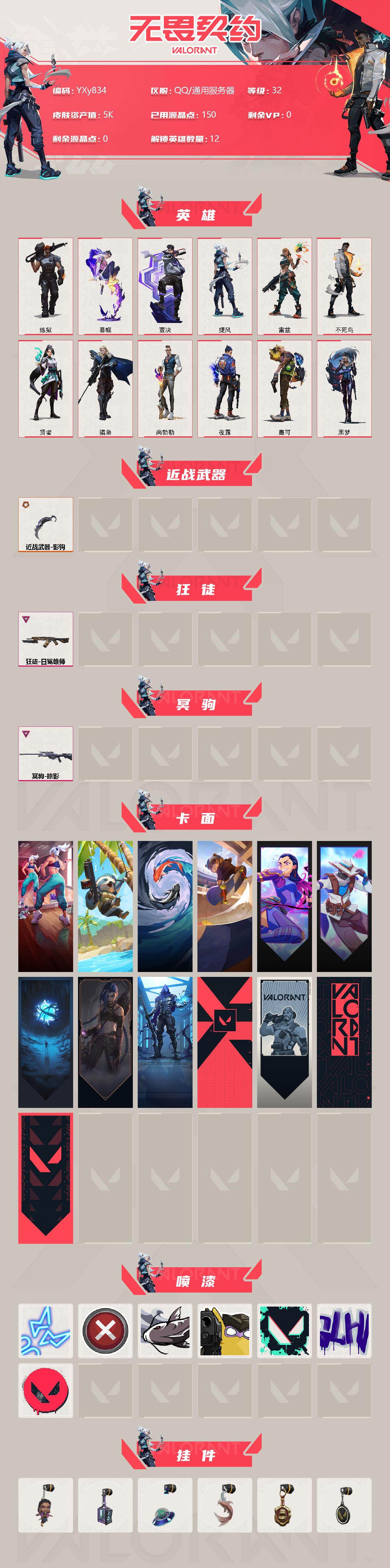 WWQYXS313848无畏契约账号详情图2