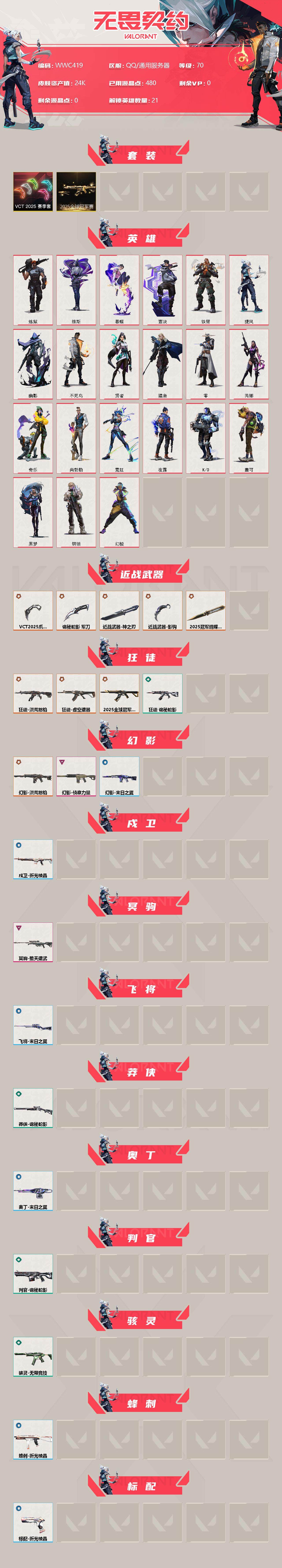 WWQEY313447无畏契约账号详情图2
