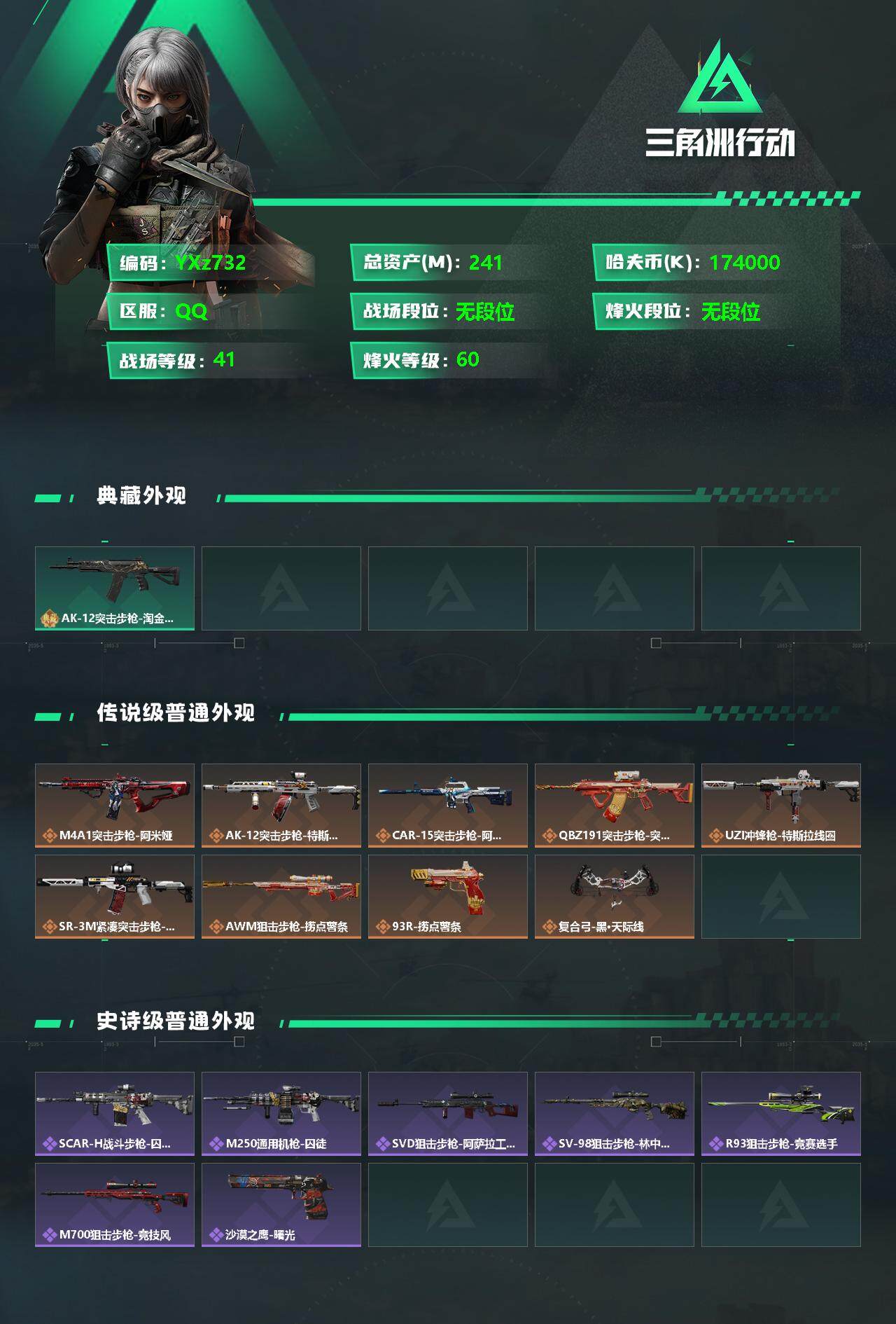 SJZYXS331884三角洲行动账号详情图2