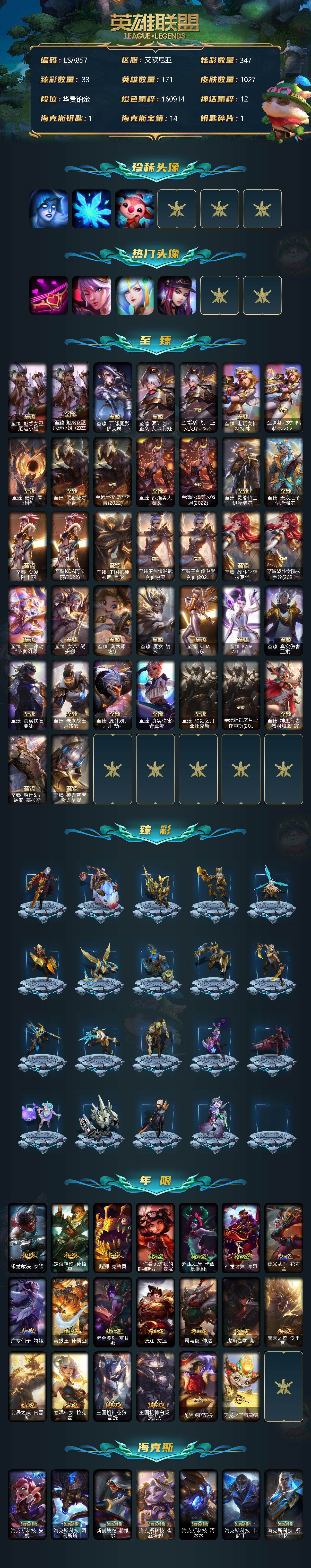 LOLEY312560英雄联盟账号详情图2