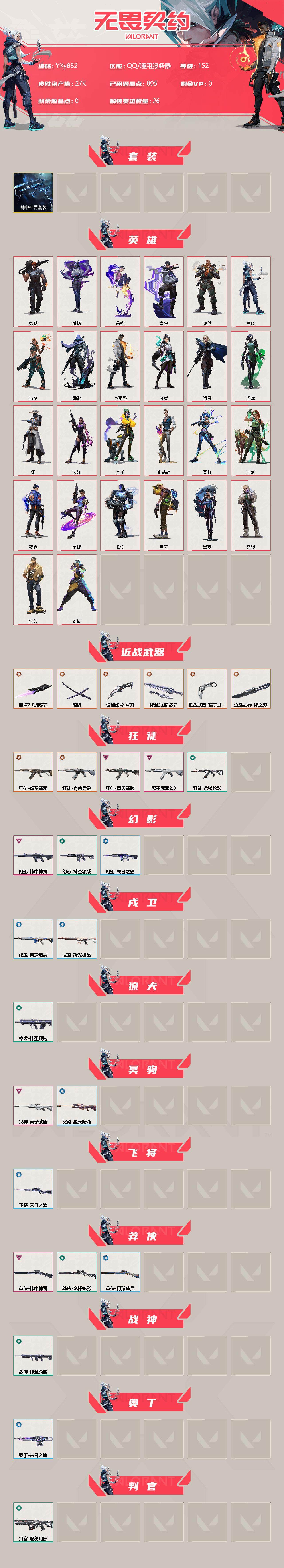 WWQYXS313981无畏契约账号详情图2