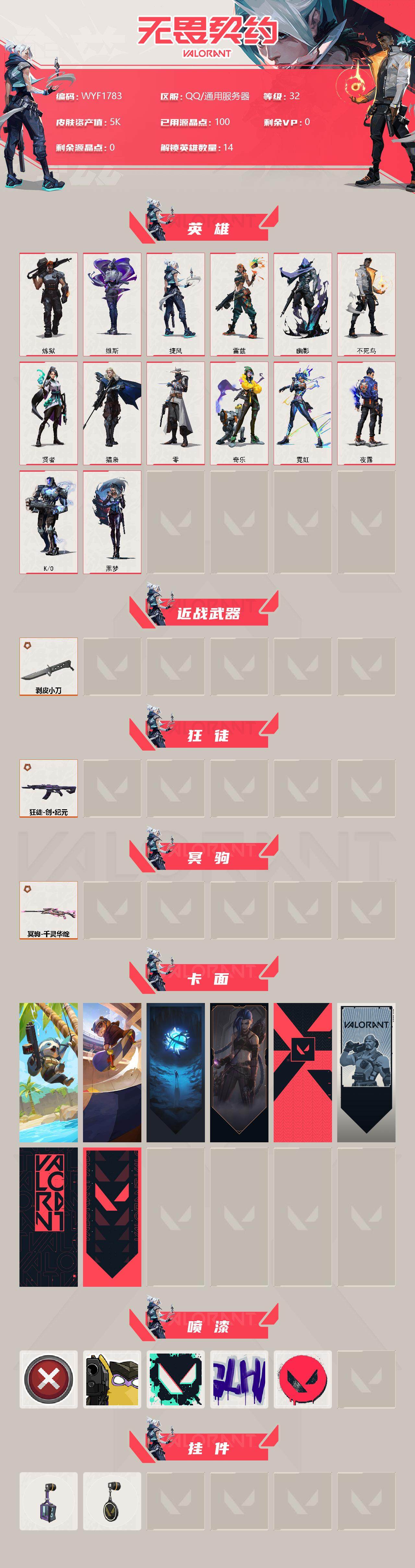 WWQEY313536无畏契约账号详情图2