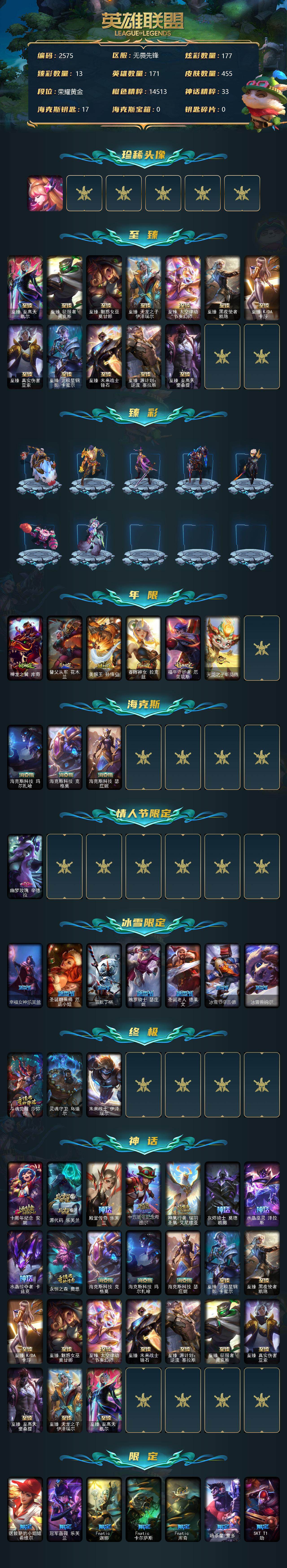 LOLCMW312385英雄联盟账号详情图2