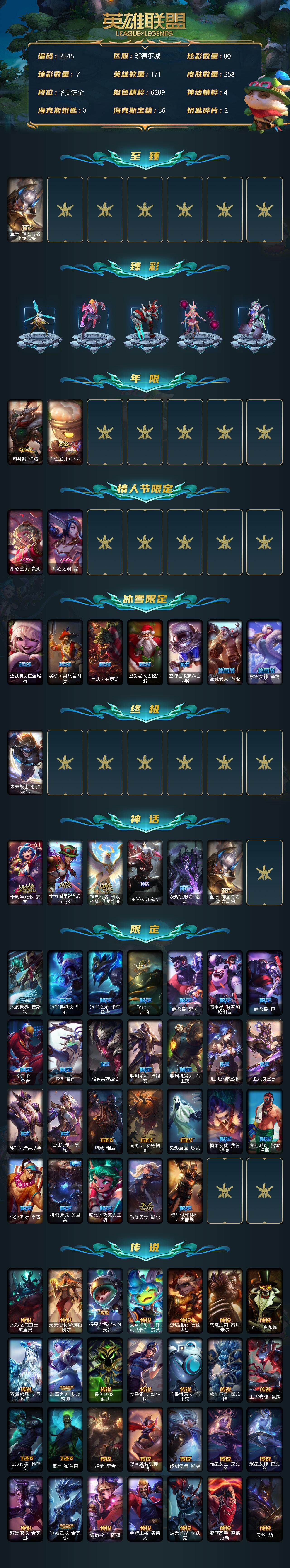 LOLCMW312393英雄联盟账号详情图2