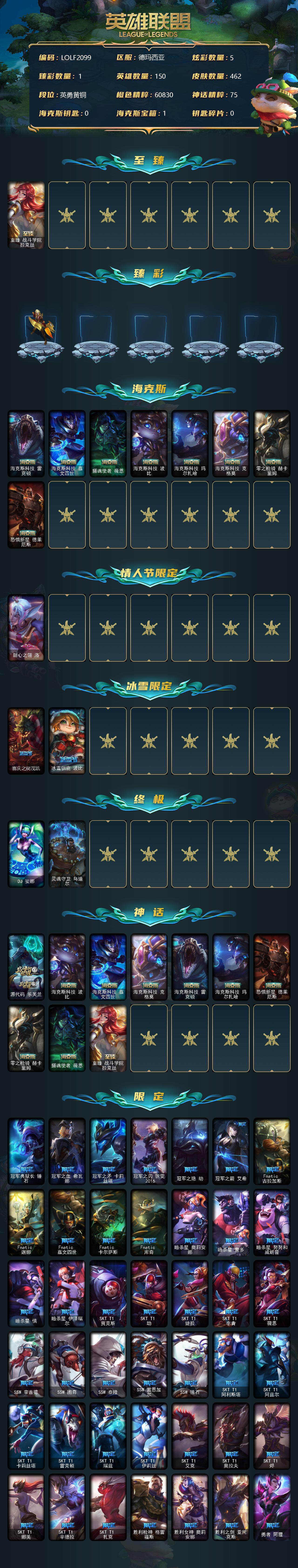 LOLEY312580英雄联盟账号详情图2