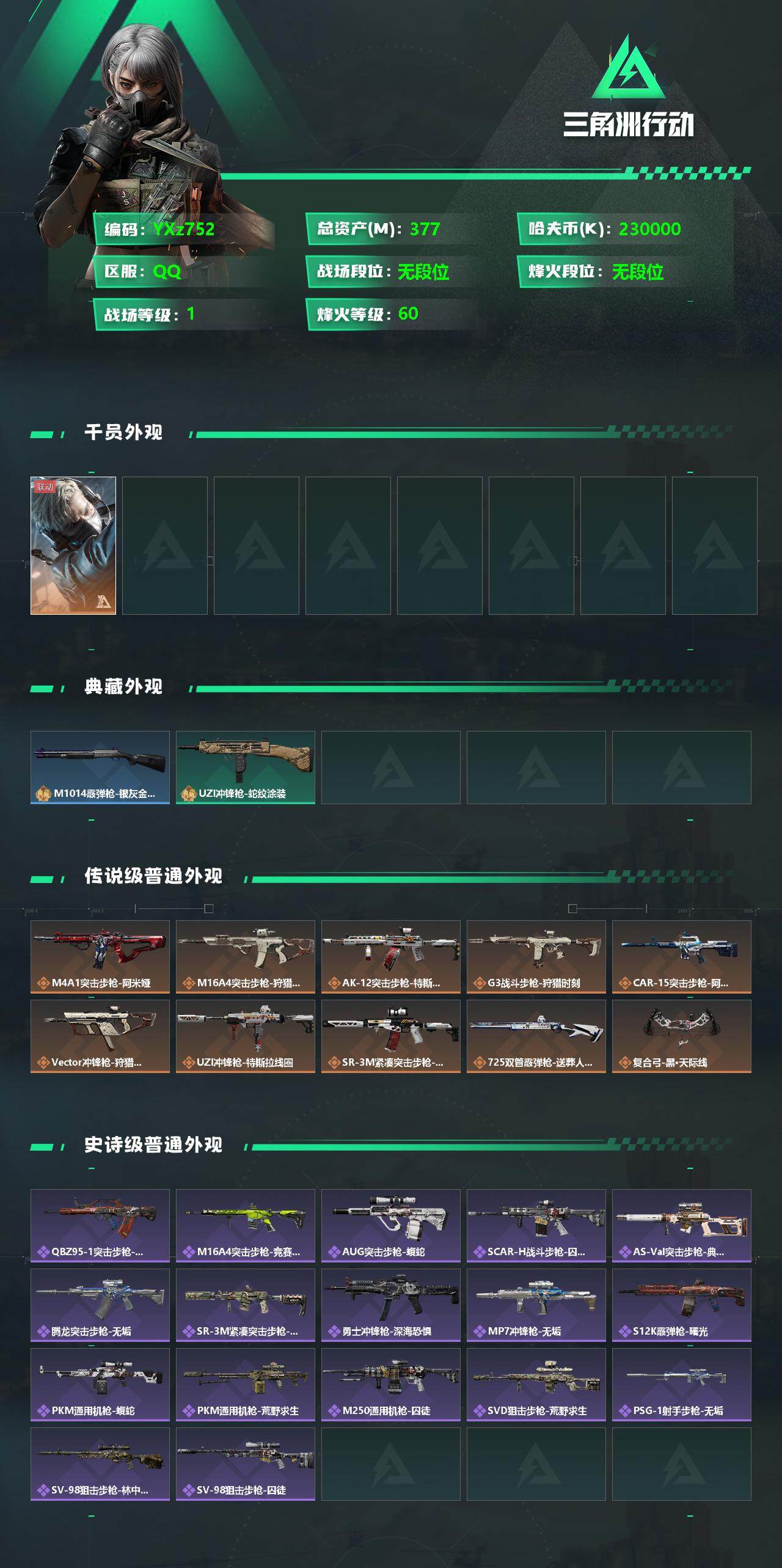 SJZYXS332329三角洲行动账号详情图2