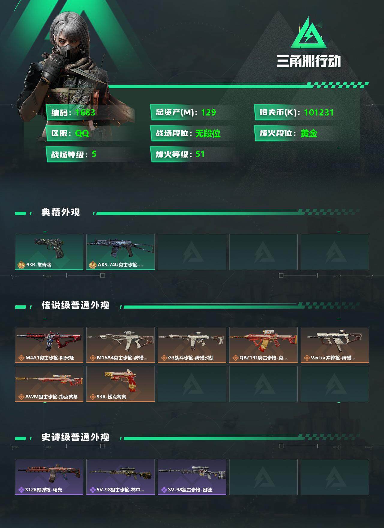 SJZCMW332059三角洲行动账号详情图2 SJZCMW332059三角洲行动账号详情图2