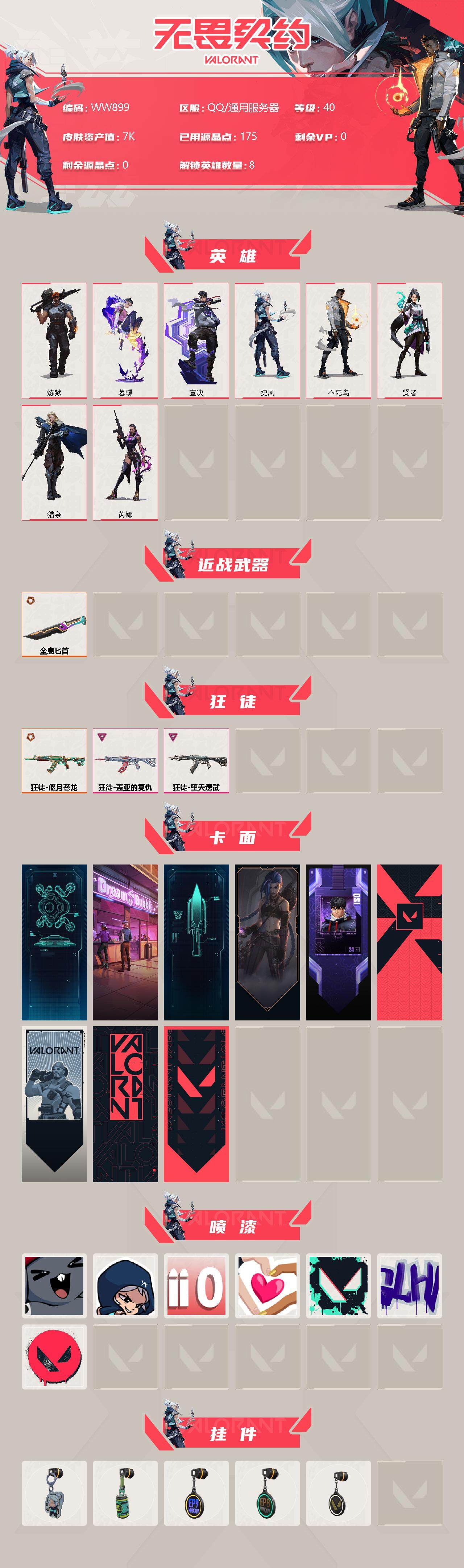 WWQEY313685无畏契约账号详情图2 WWQEY313685无畏契约账号详情图2