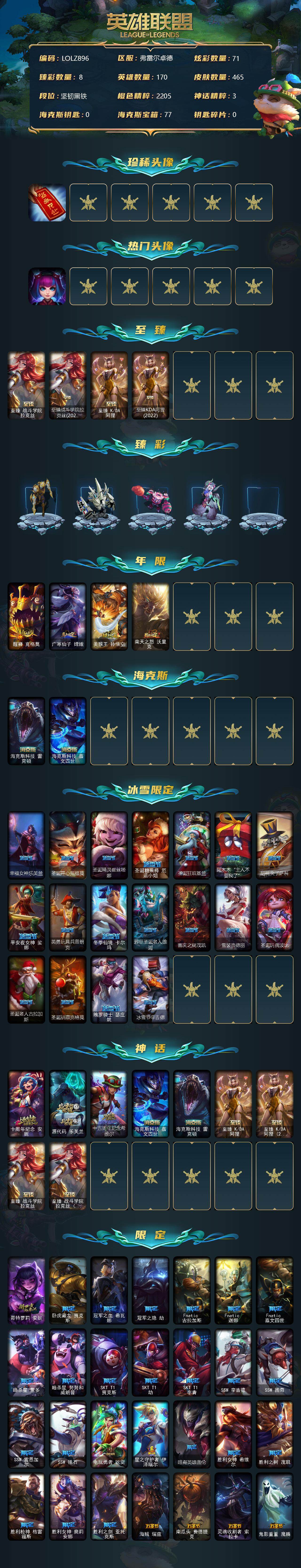 LOLEY312686英雄联盟账号详情图2