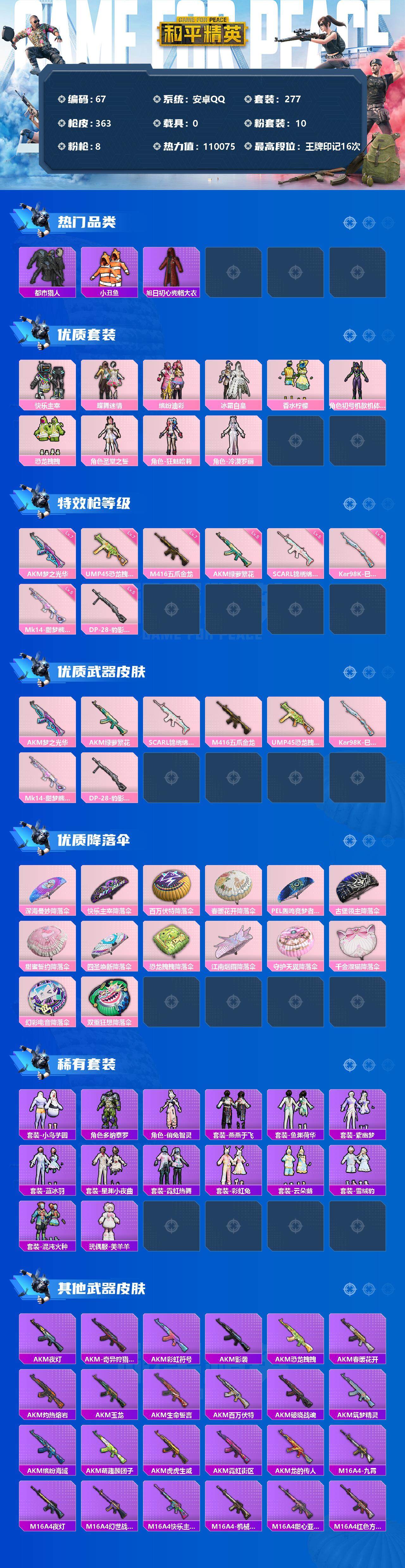 HPCMW3334139和平精英账号详情图2