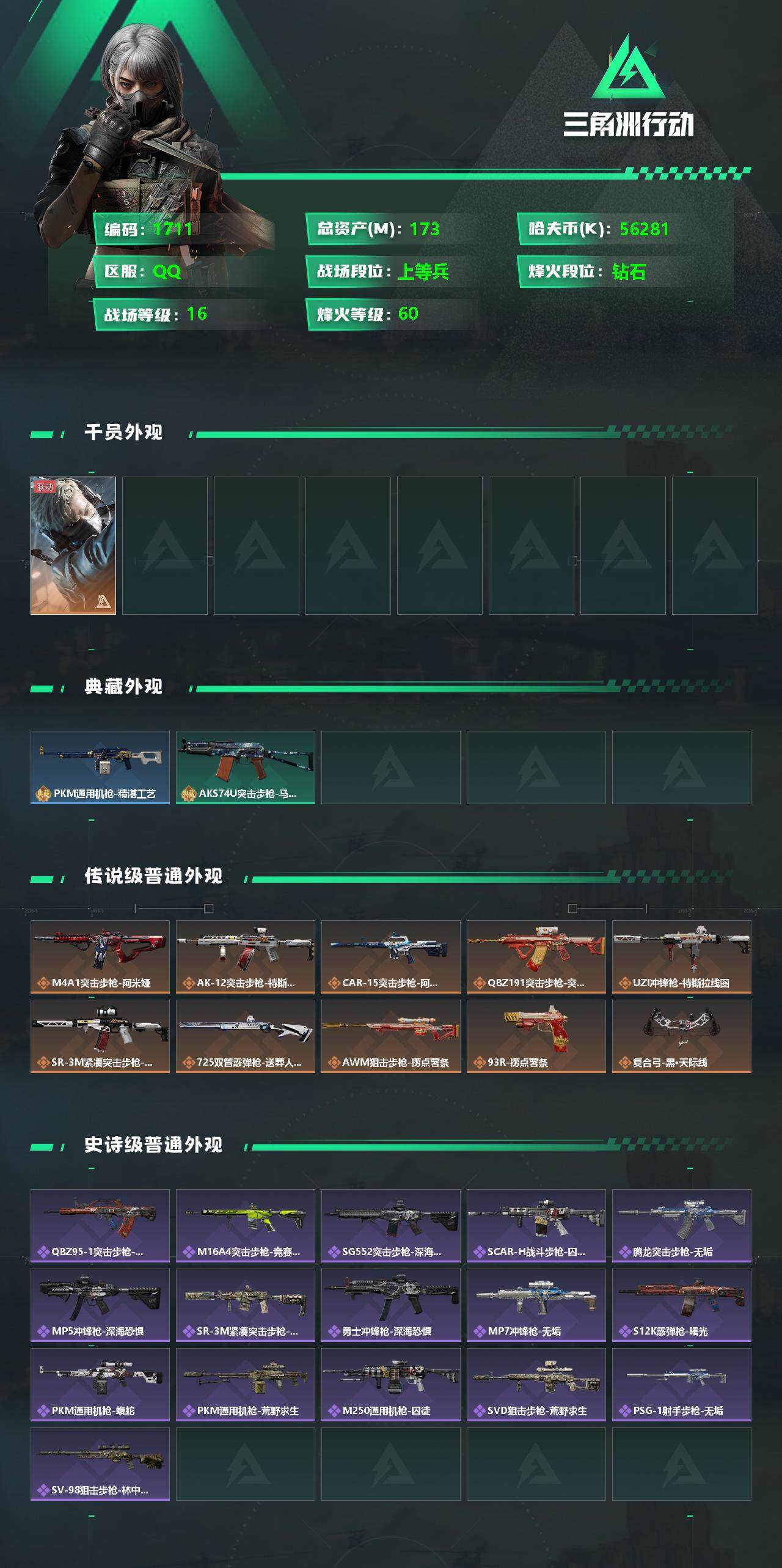SJZCMW332303三角洲行动账号详情图2 SJZCMW332303三角洲行动账号详情图2