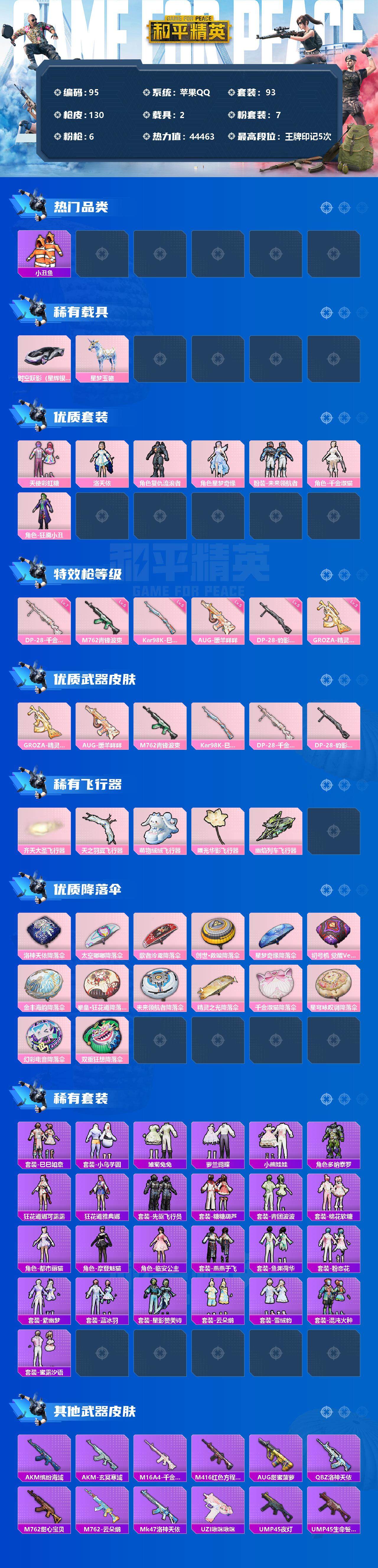 HPCMW3334856和平精英账号详情图2