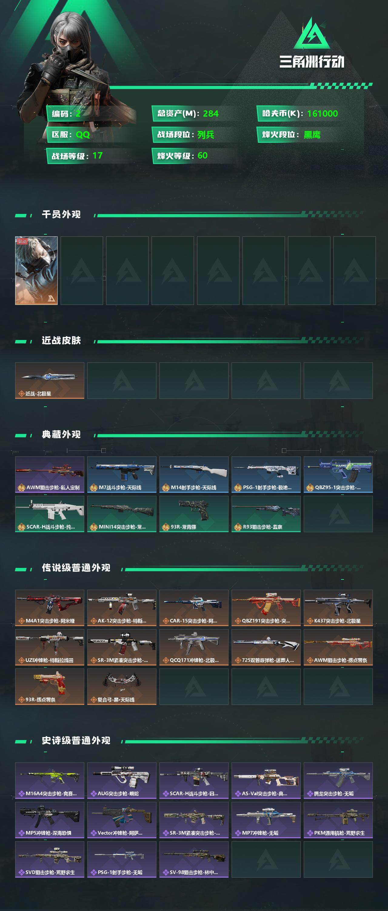 SJZEY332537三角洲行动账号详情图2