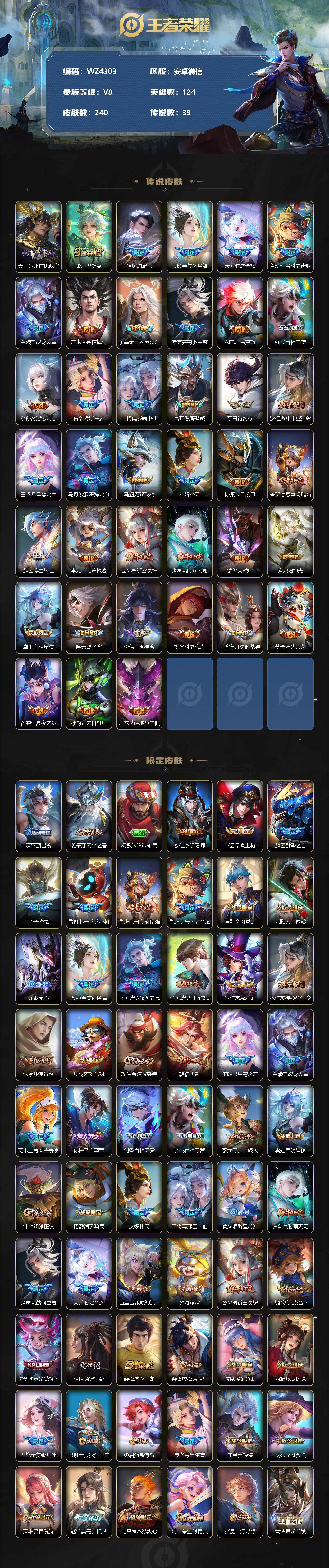 WZXS3299206王者荣耀账号详情图2