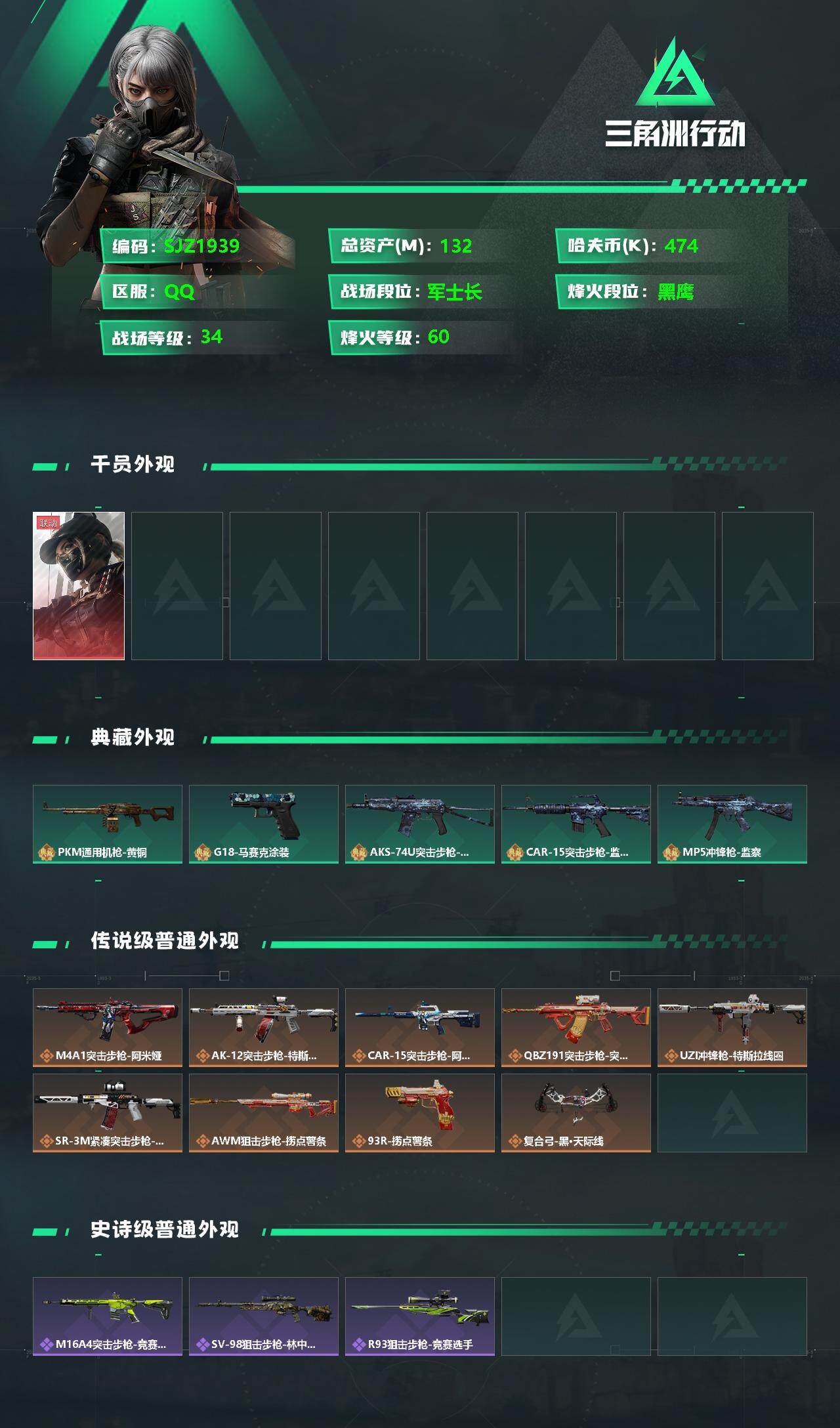 SJZEY332412三角洲行动账号详情图2
