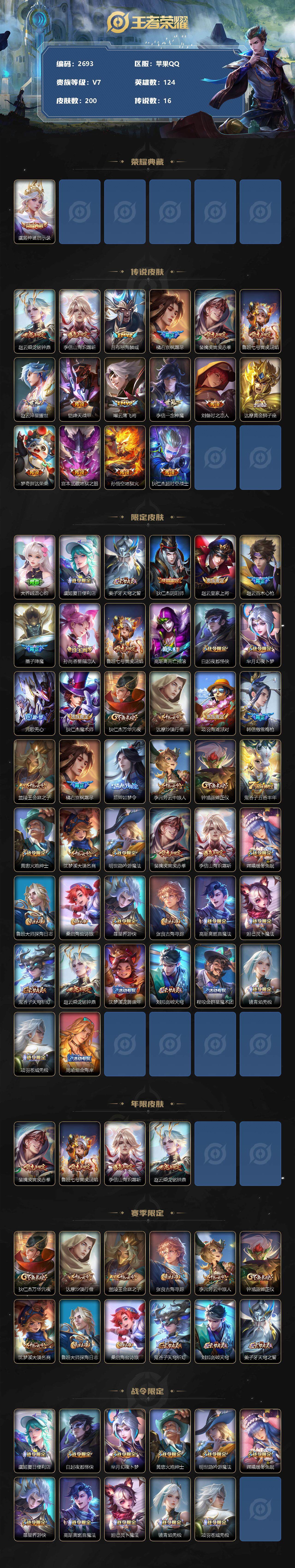 WZCMW3368524王者荣耀账号详情图2