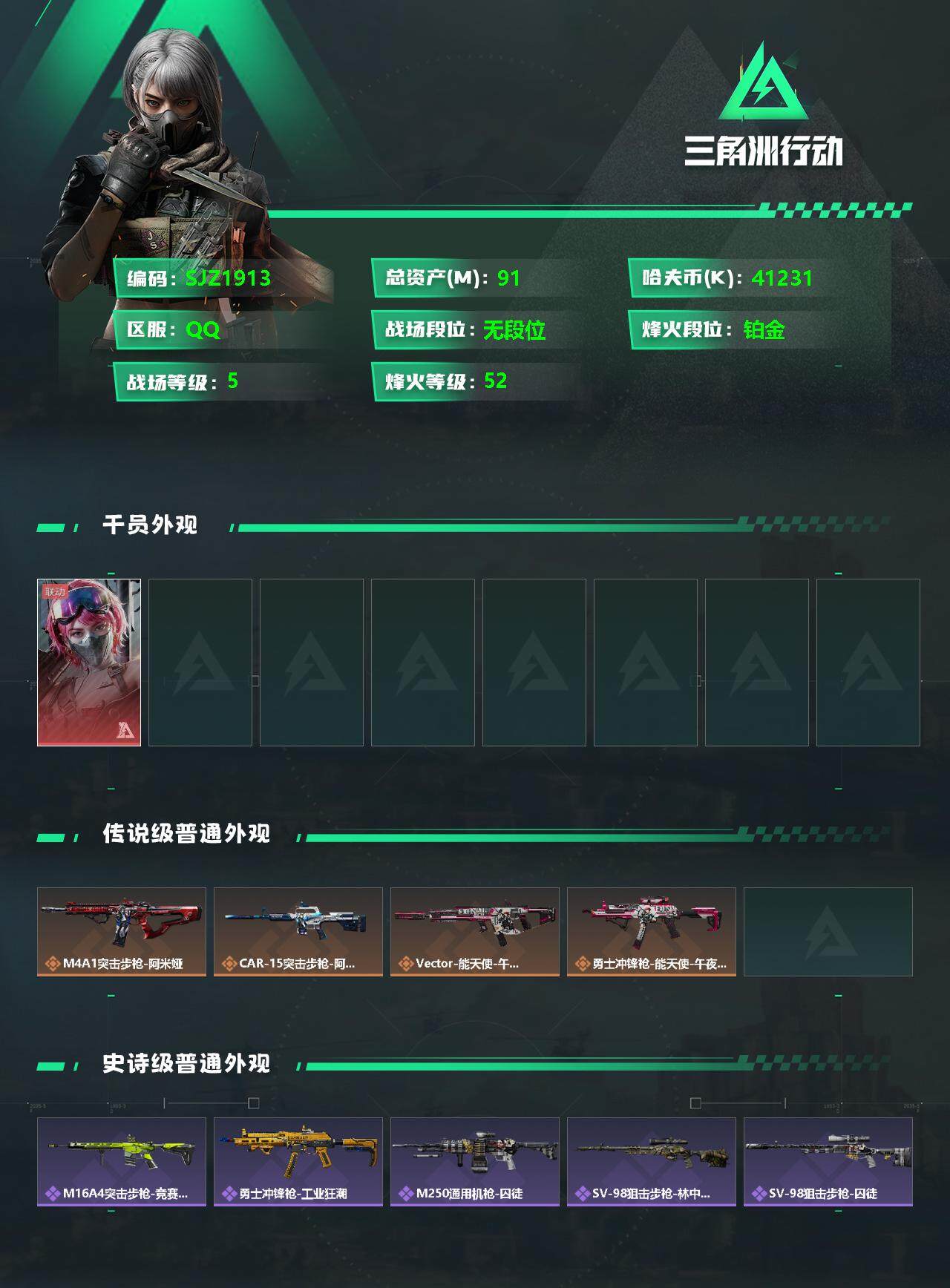 SJZEY332444三角洲行动账号详情图2