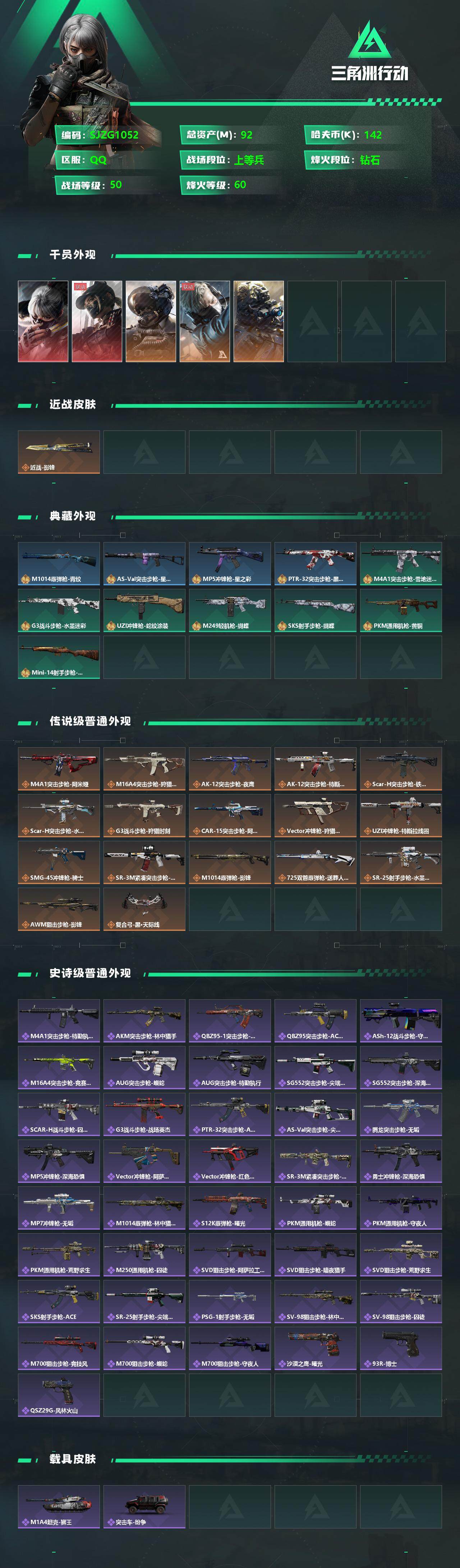 SJZEY332494三角洲行动账号详情图2
