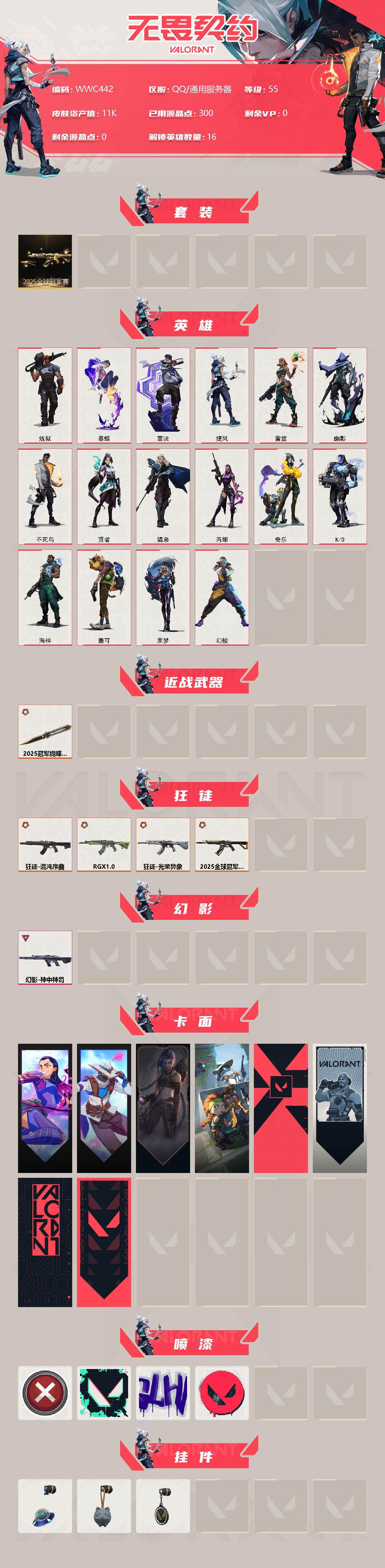WWQEY314179无畏契约账号详情图2