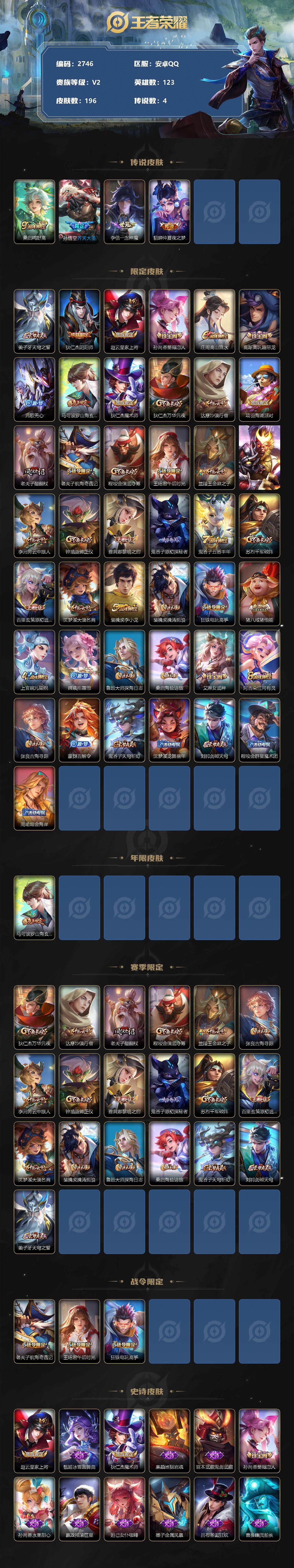 WZCMW3288827王者荣耀账号详情图2