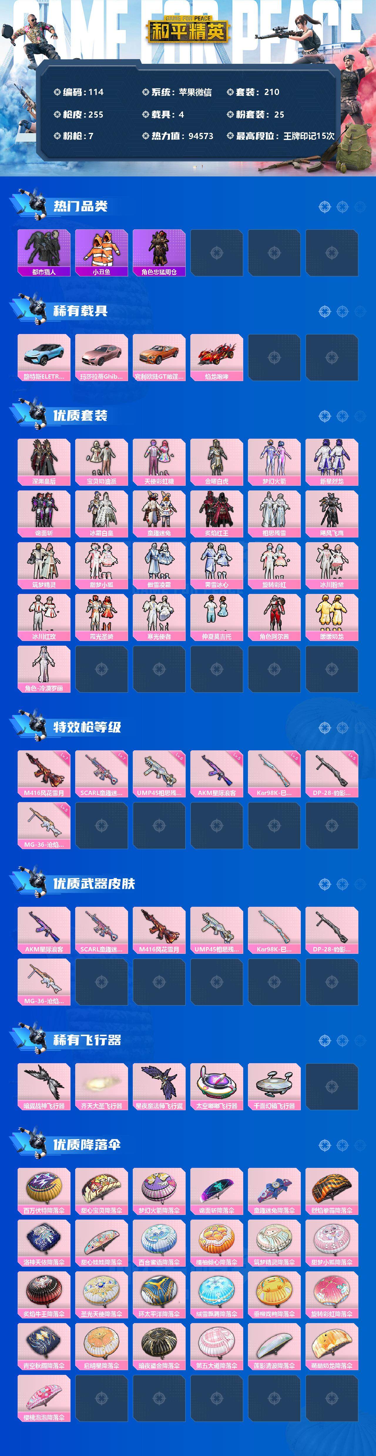 HPCMW3335767和平精英账号详情图2