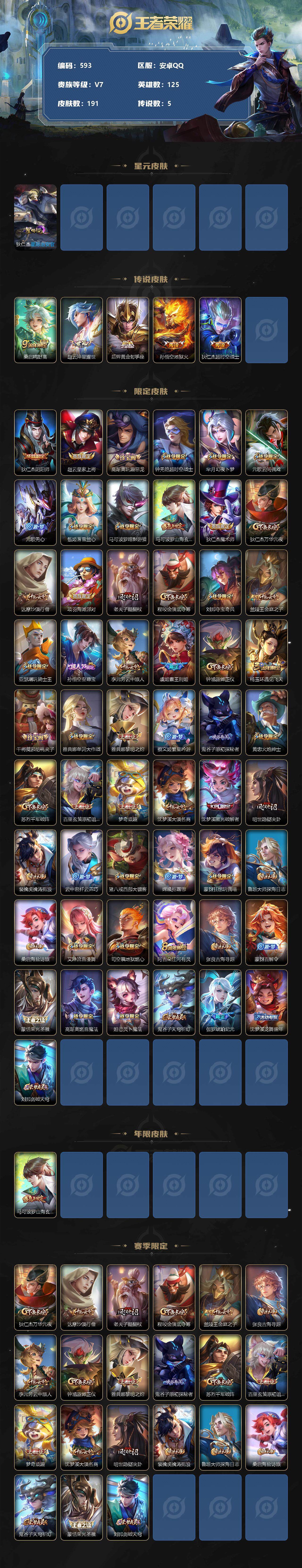 WZLFY3294164王者荣耀账号详情图2