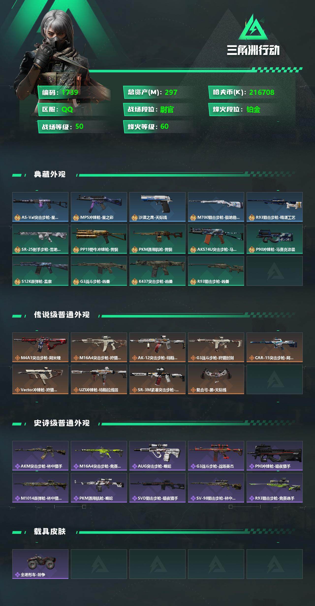 SJZCMW332706三角洲行动账号详情图2