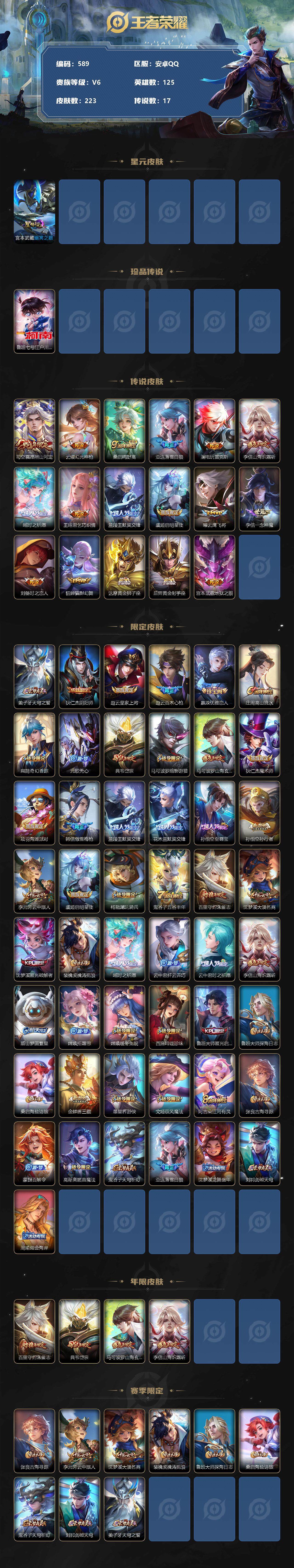 WZLFY3289248王者荣耀账号详情图2 WZLFY3289248王者荣耀账号详情图2