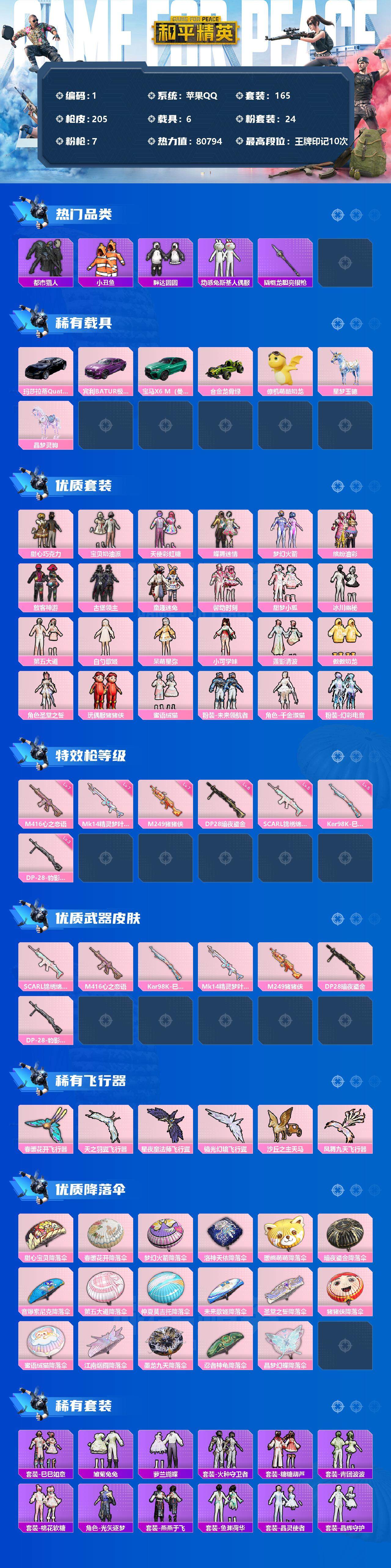 HPLE3339491和平精英账号详情图2