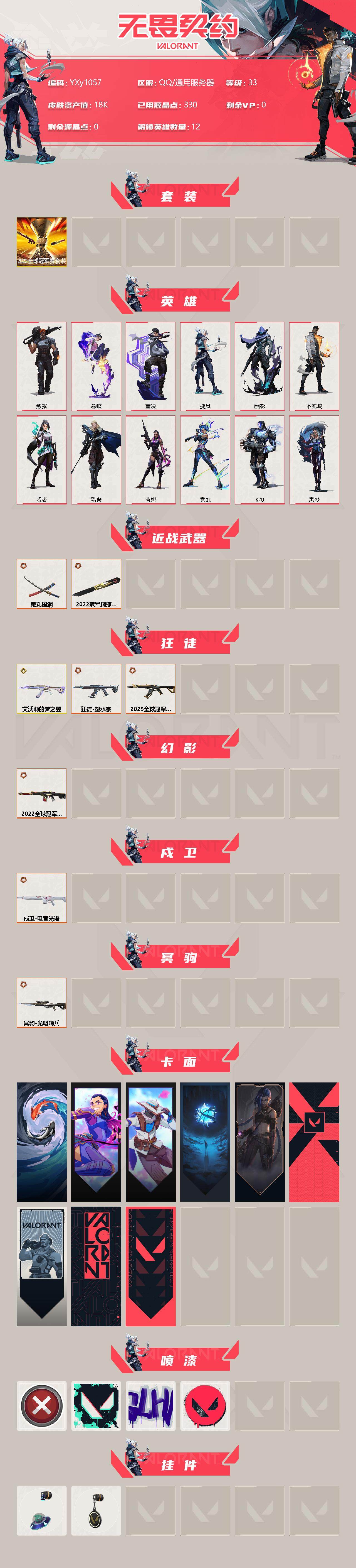WWQYXS314721无畏契约账号详情图2