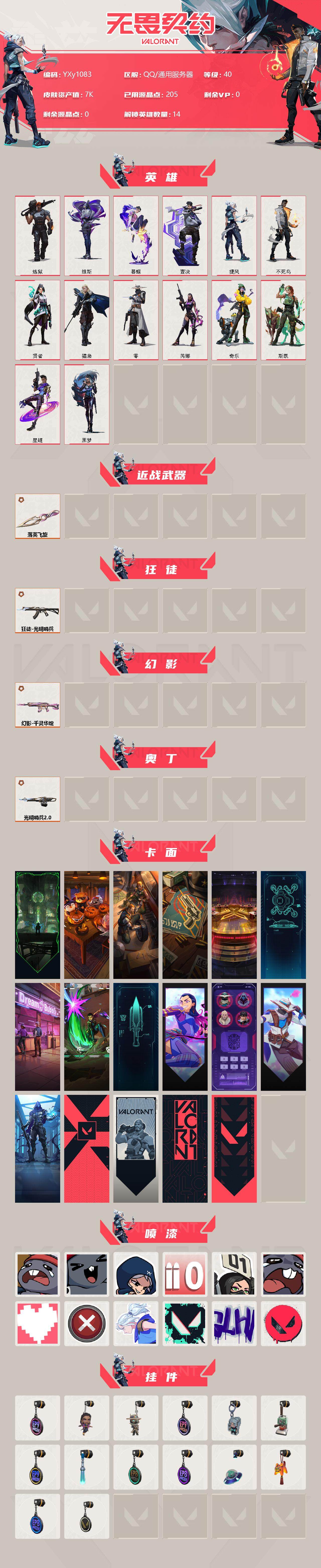 WWQYXS314628无畏契约账号详情图2