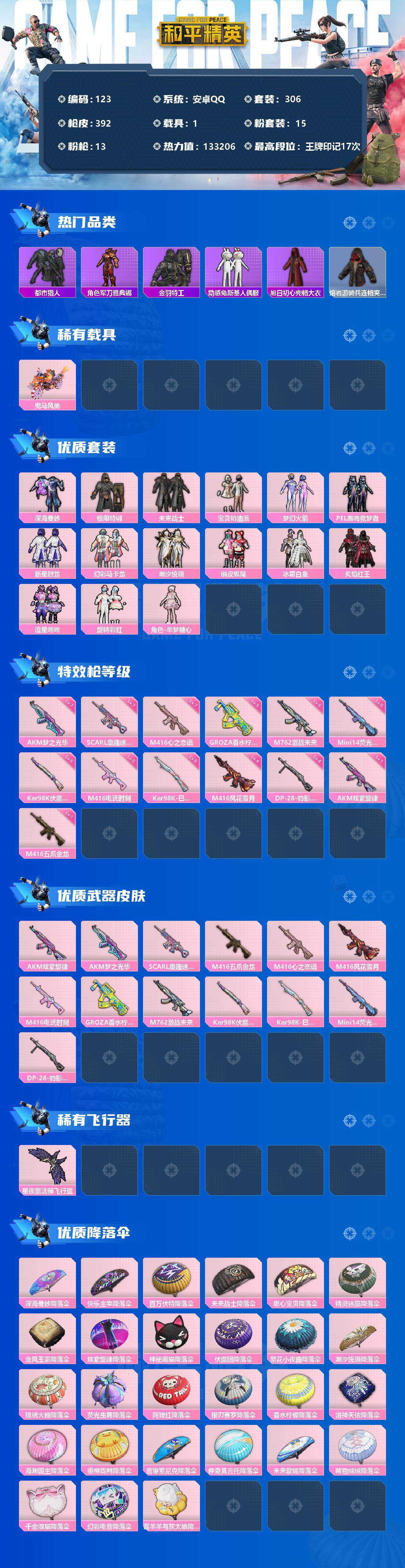 HPCMW3338432和平精英账号详情图2