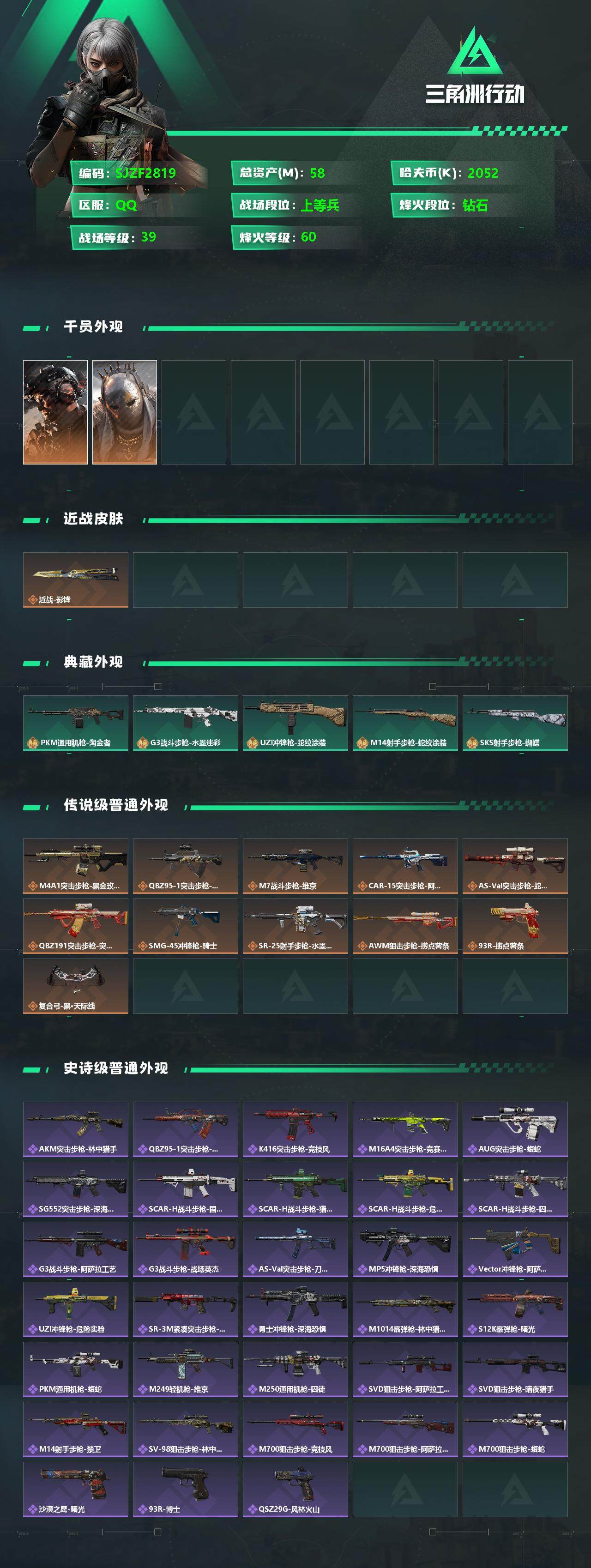 SJZEY333808三角洲行动账号详情图2