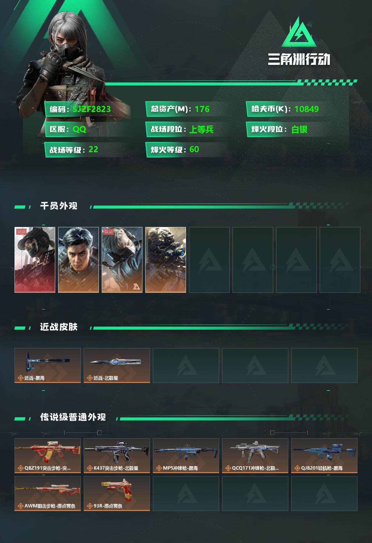 SJZEY333770三角洲行动账号详情图2