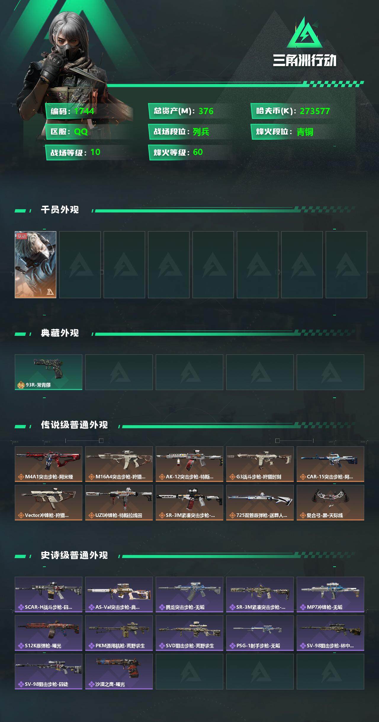 SJZCMW333681三角洲行动账号详情图2