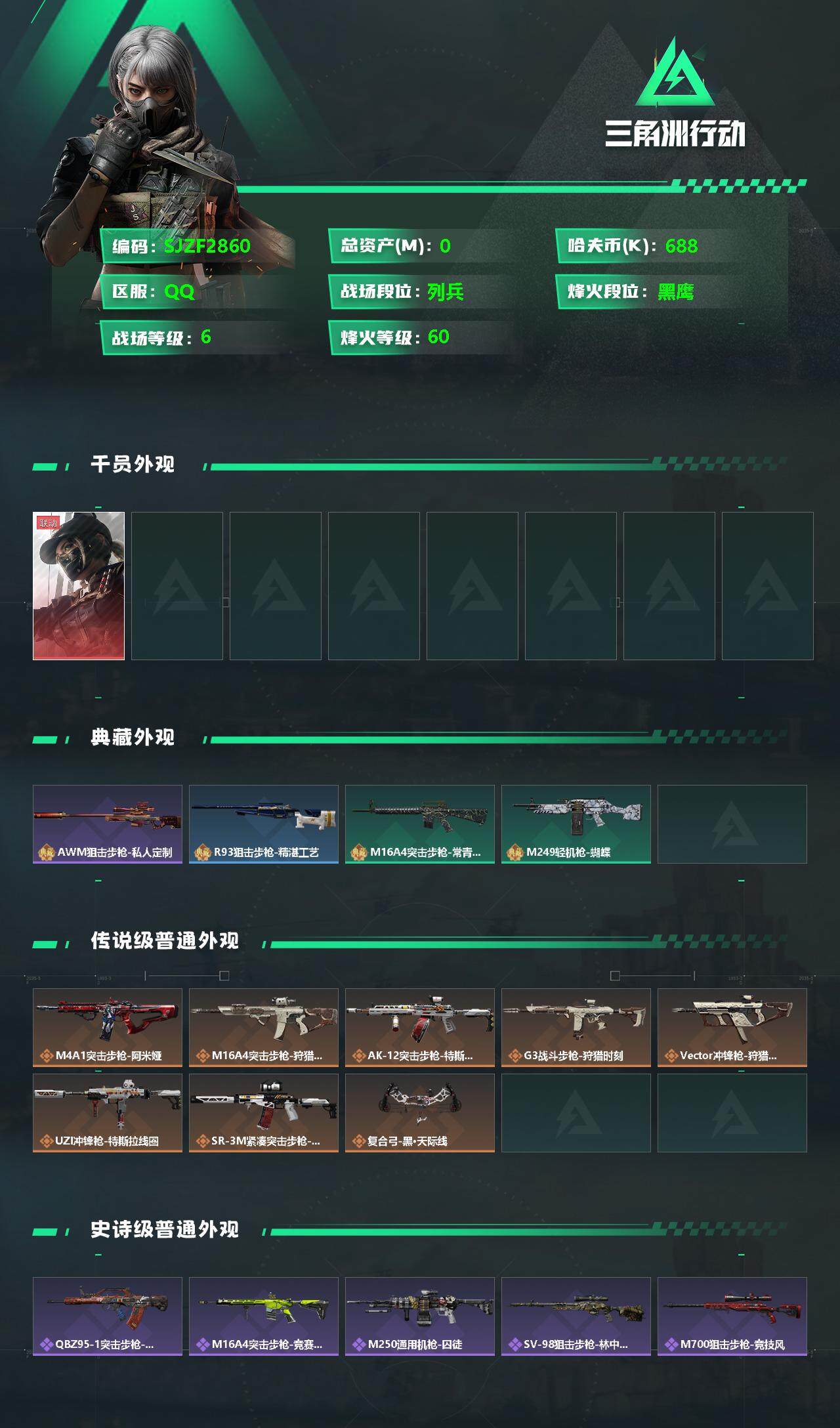 SJZEY333859三角洲行动账号详情图2