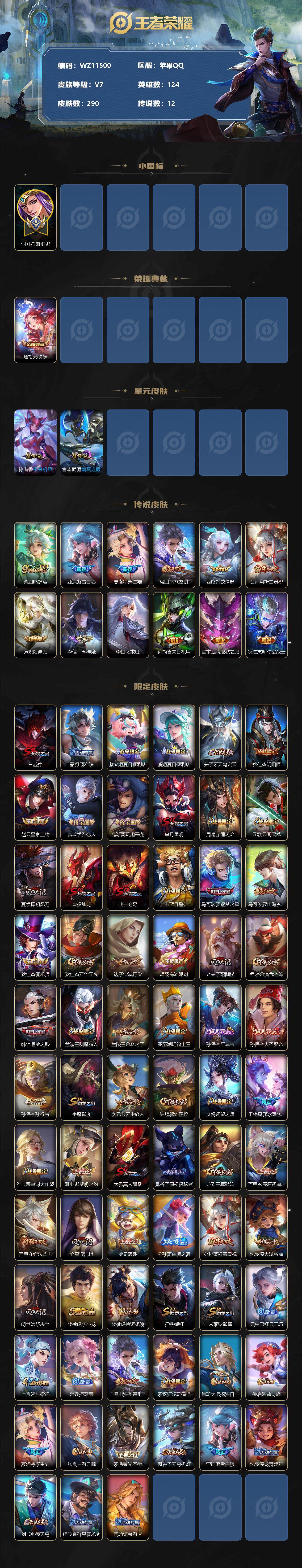 WZ0349286王者荣耀账号详情图2