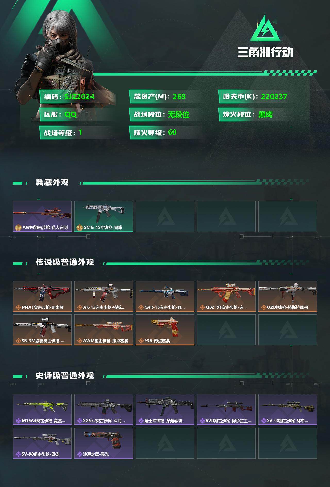 SJZEY334012三角洲行动账号详情图2