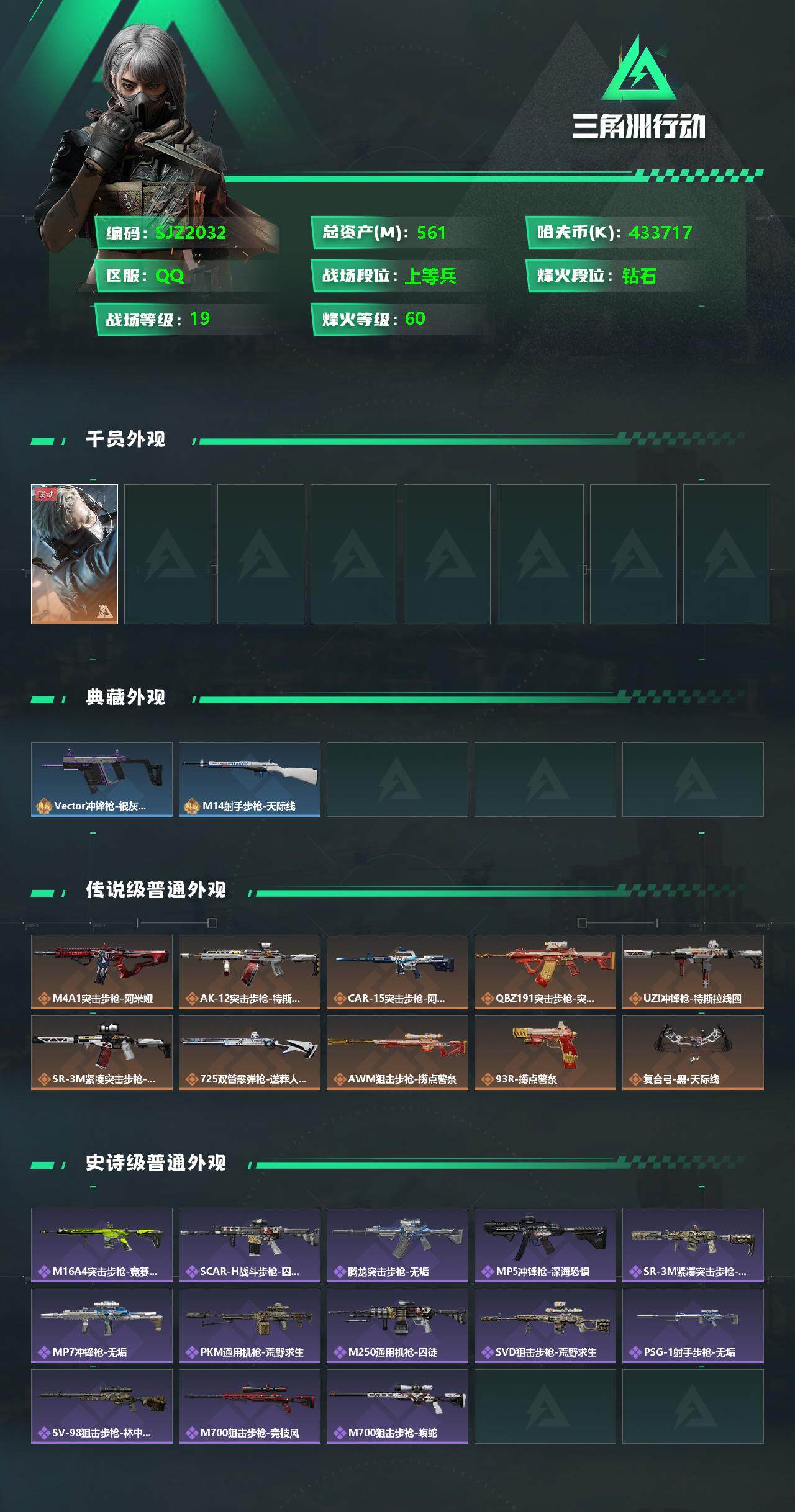 SJZEY334059三角洲行动账号详情图2