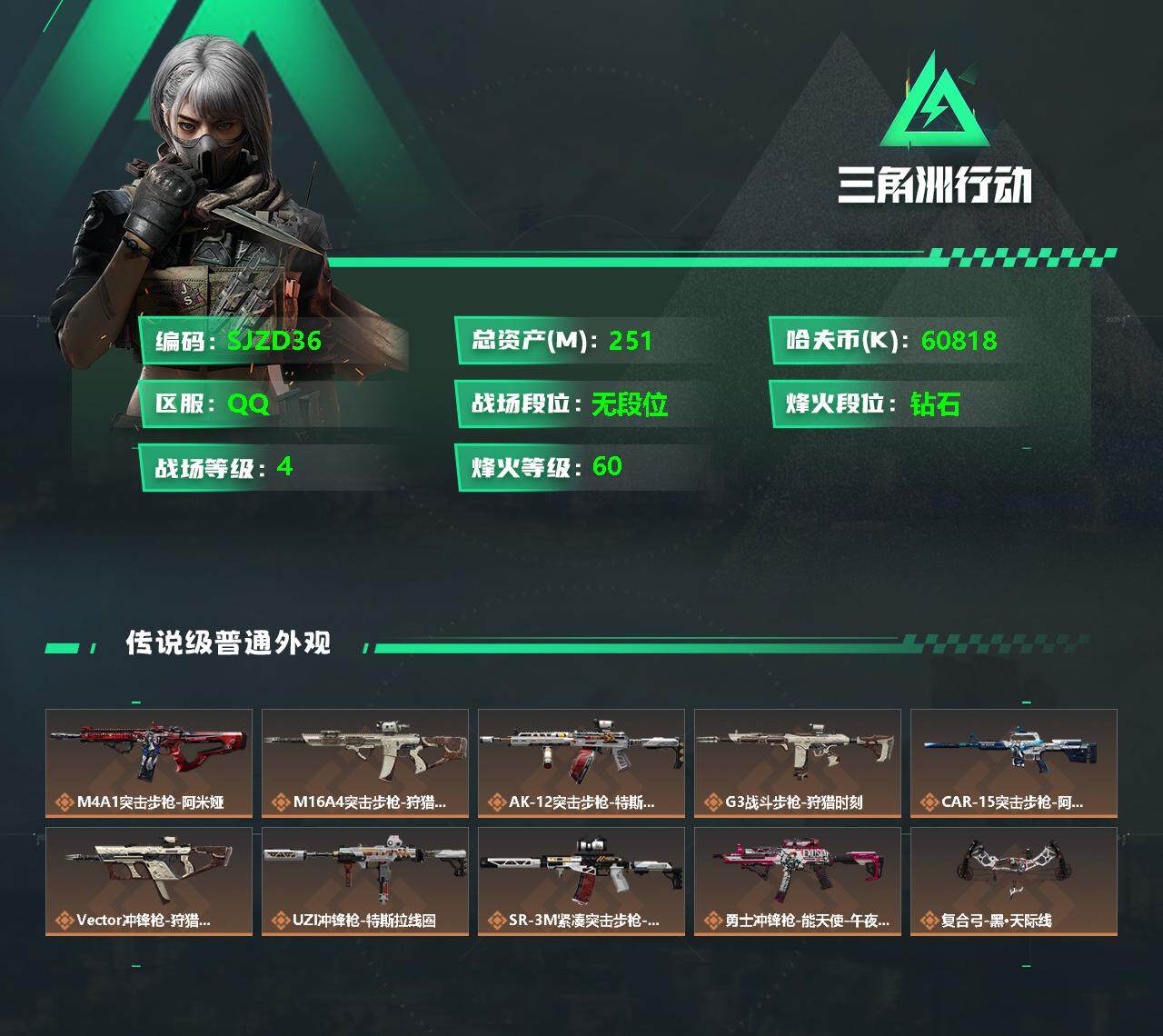 SJZEY334070三角洲行动账号详情图2