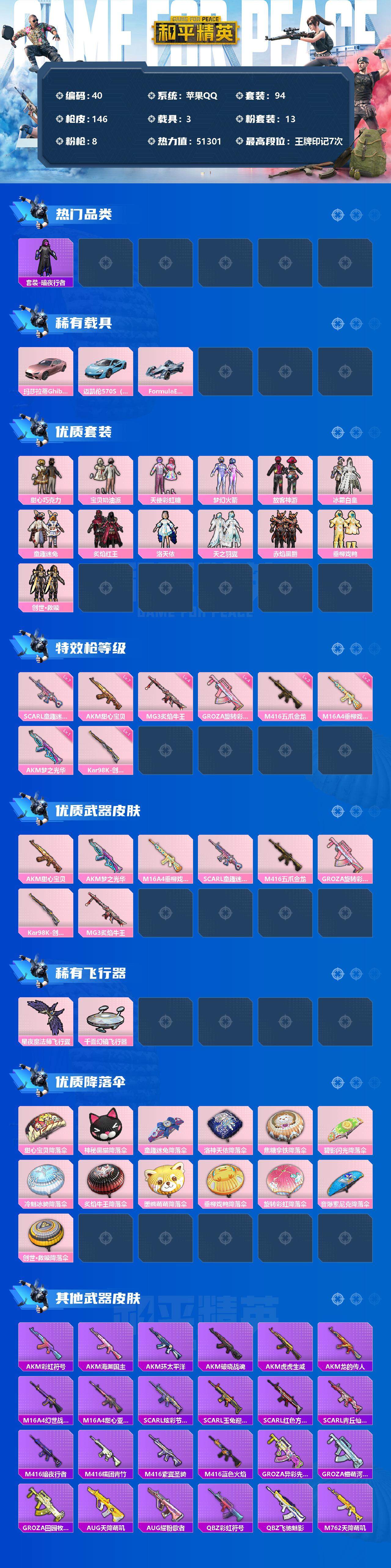 HPLX3340541和平精英账号详情图2