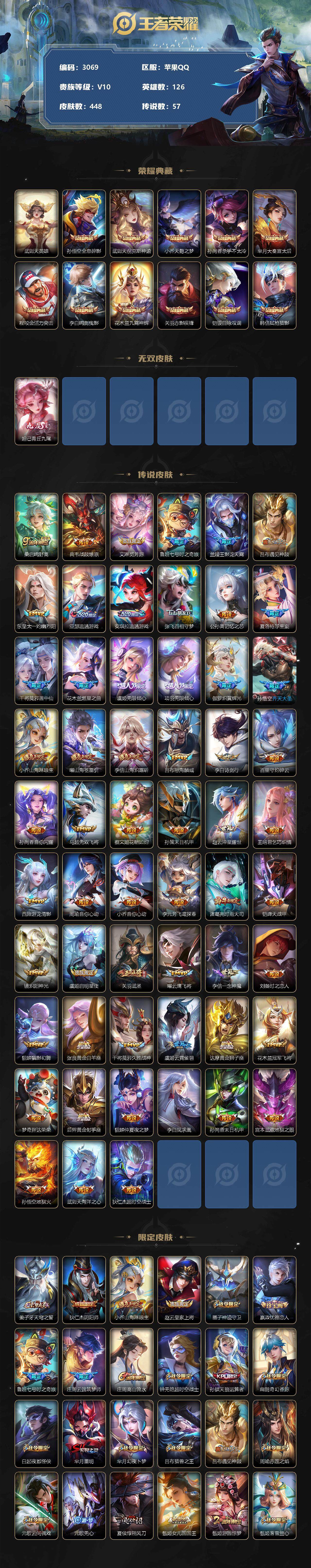 WZCMW3368586王者荣耀账号详情图2