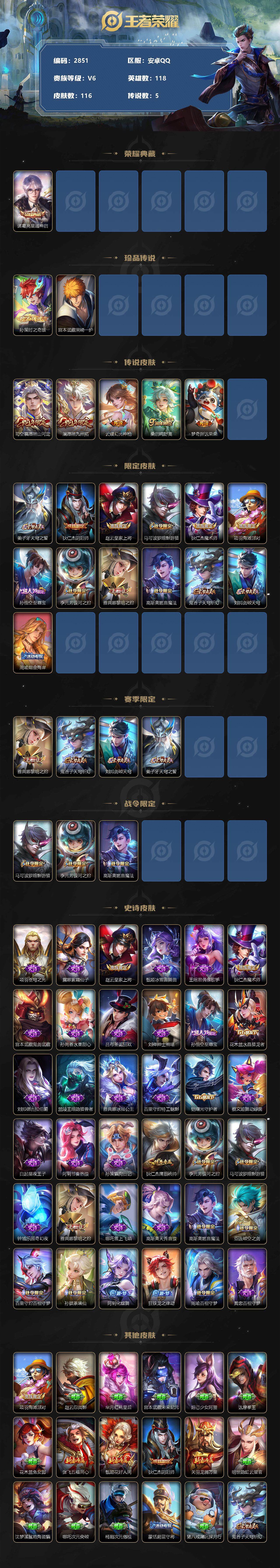 WZCMW3293250王者荣耀账号详情图2